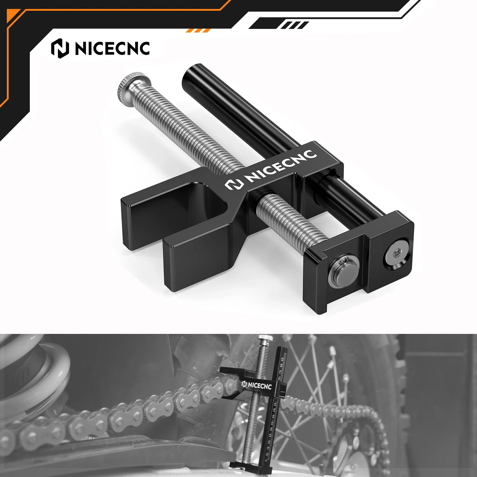 

NICECNC For KTM EXC 300 TPI SX 125 SX-F 450 EXC-F 350 2004-2025 For Husqvarna TE300 GASGAS EC300 Chain Slack Adjustment Tool