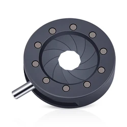 Adjustable Aperture 1-12mm Zoom Optical Iris Diaphragm Condenser M4 Thread Bracket for Microscope Camera Laser Photography