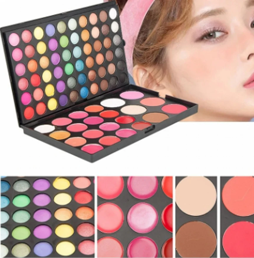 82 Color Matte Pearl Eyeshadow Palette Makeup Full Sets Lipstick Blush Concealer Eye Shadow Plate Make Up Girl Beginner Kits Box