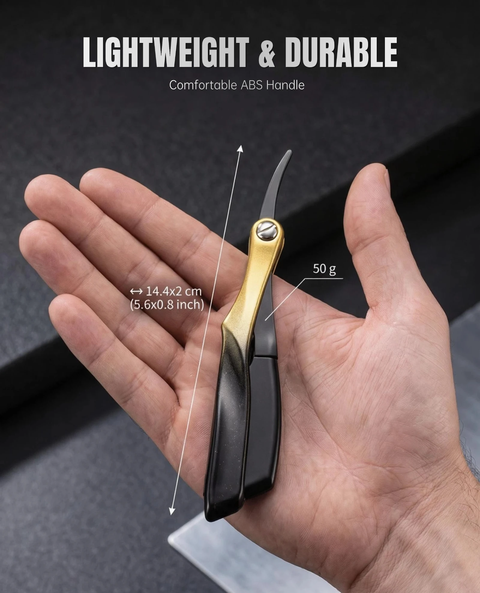 1 Stück Magnetischer Klingenkopf, manueller Rasiererhalter für Herren, faltbarer Barttrimmer, Rasiermesser für Friseursalons, Styling-Werkzeug – Detail 9