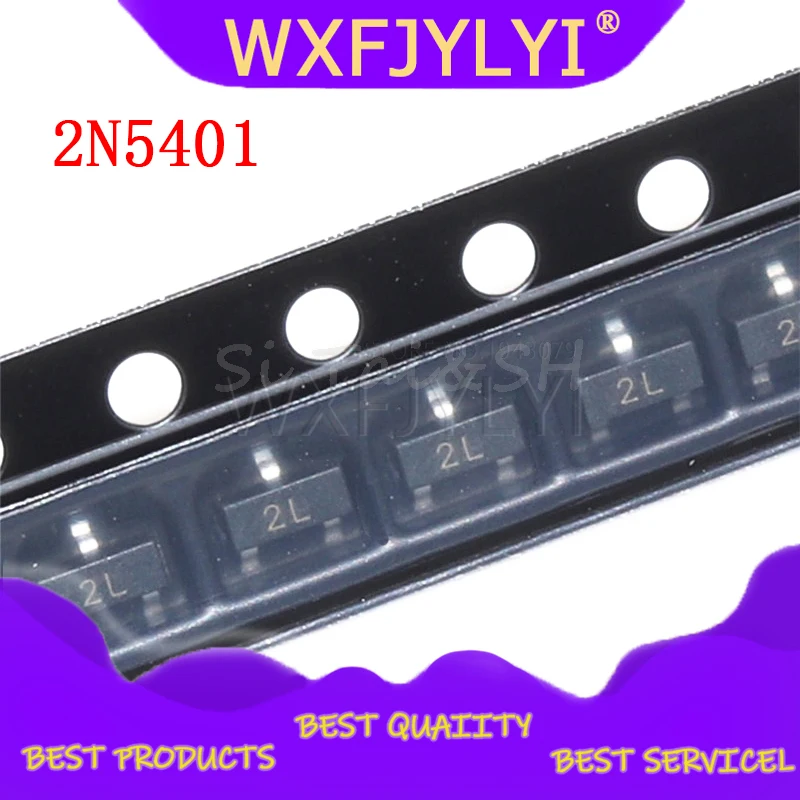 100PCS 2N5401 2L   MMBT5401      Waterproof shell