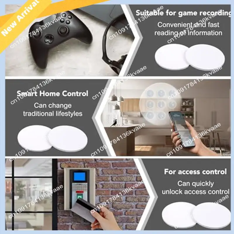 

M01K 60 шт. NFC Tagsntag 215 NFC-стикер чип круглый NFC-тег перезаписываемая карта NFC липкая задняя часть устройства для сотового телефона с поддержкой NFC легко
