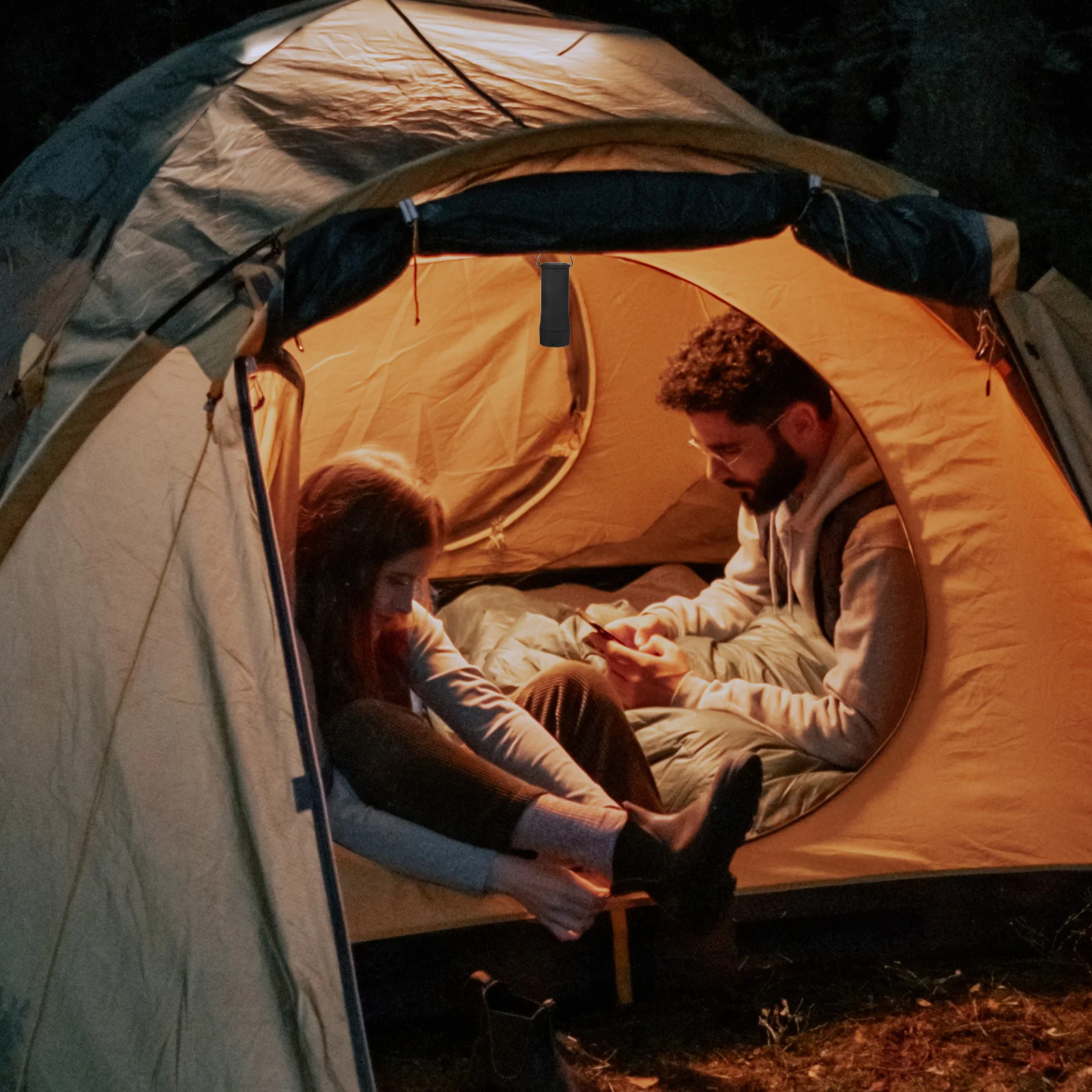 

Portable Foldable LED Camping Lantern Collapsible Bright Telescopic Outdoor Tent Light Powered Hanging Hook Emergency