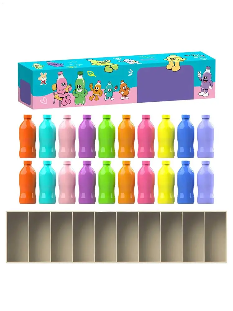 Jouet éducatif activités d'apprentissage jeu de correspondance pour enfants jeu de couleurs de bouteille assortie pour salle de classe plage famille garçons filles fête