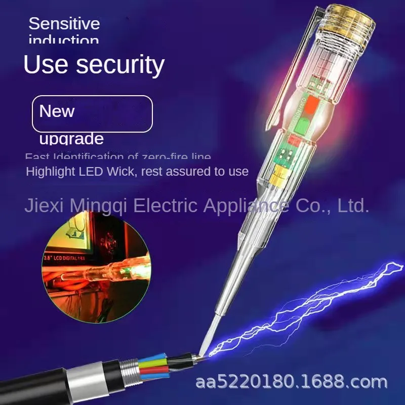 Intelligent Voltage Tester Pen Non-contact Induction Digital Power Detector Pencil Electric Screwdriver Probe Circuit Indicator