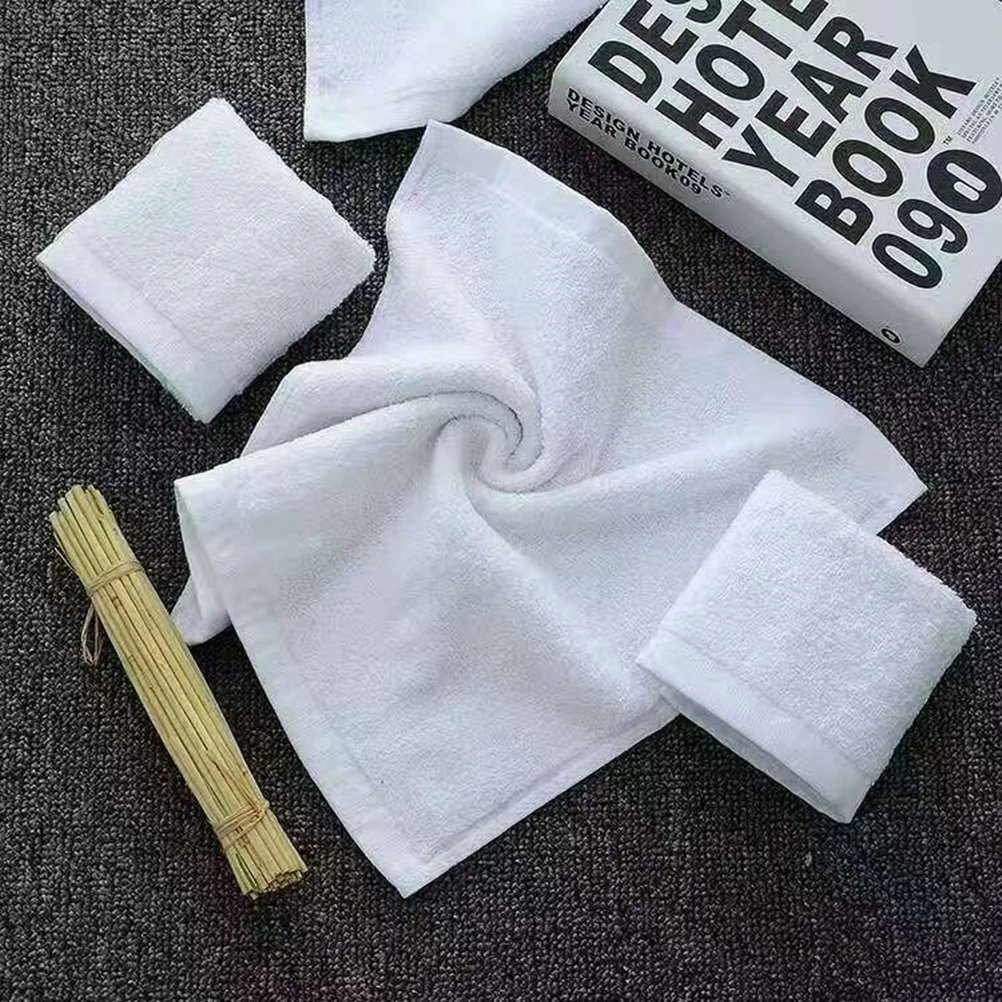 

10pcs Pure For Bath Travel Pure Hotel Gift Cotton Fast Drying Face Hand Absorbent Cotton Hotel Towel Towel