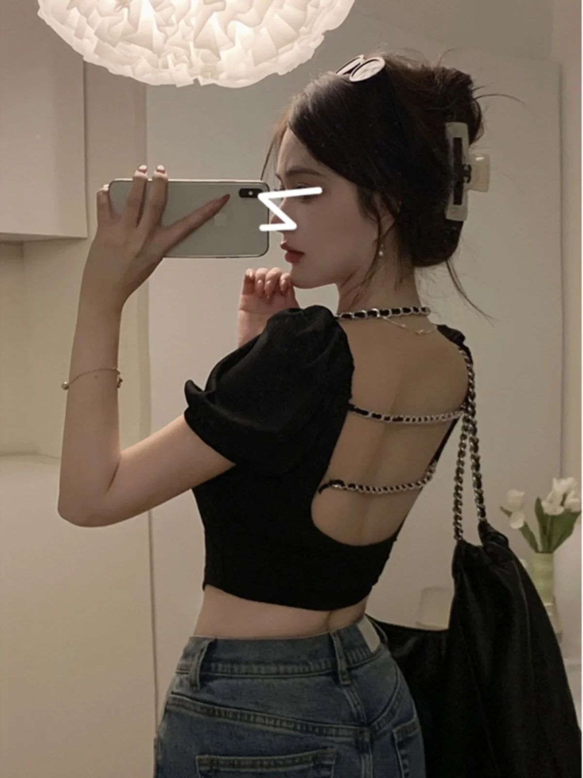 

Футболка Slim Fit ort Sve V-Ne, женская летняя сексуальная футболка Pure Desire Sle ort Bal Top, корейская версия, для поездок на работу, Sle
