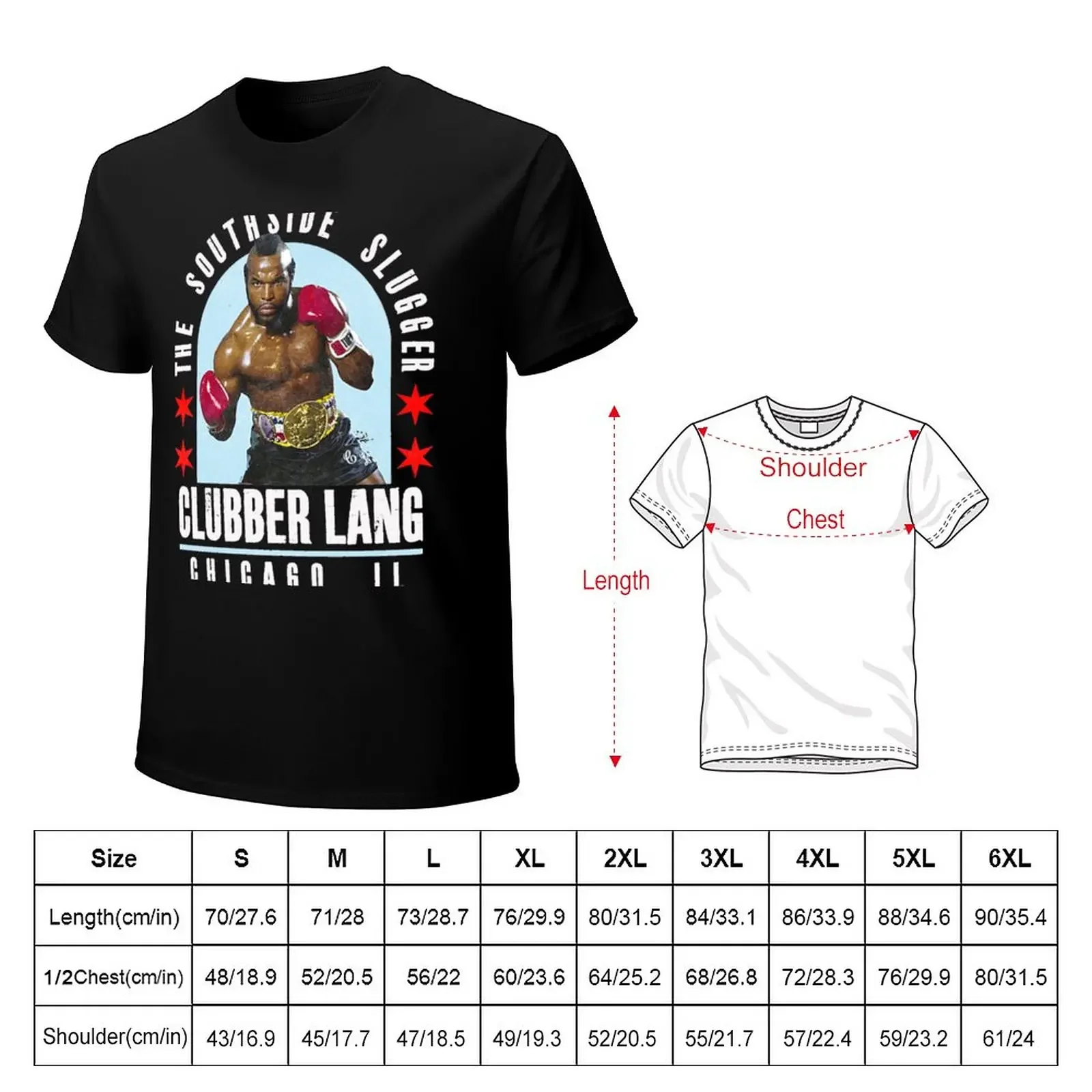 Clubber Lang: The Southside Slugger (Distressed) T-Shirt heavyweights oversized new edition customs Men's cotton t-shirt