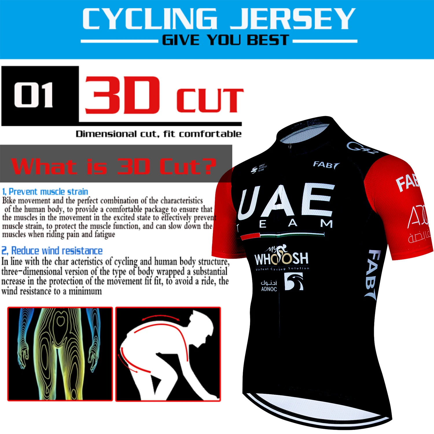 UAE Cycling Clothes Tricuta Man Mountain Bike Road Uniform Bib Men's Blouse Shirt Jacket Mtb Shorts Cycle Jersey Sportswear Suit