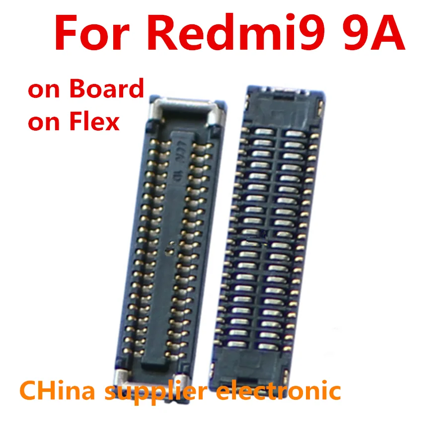 

LCD Display Screen Flex Plug FPC Connector For Xiaomi Redmi Note9 Note 9 4G Hongmi 9A 9C On Mainboard Motherboard 40pin