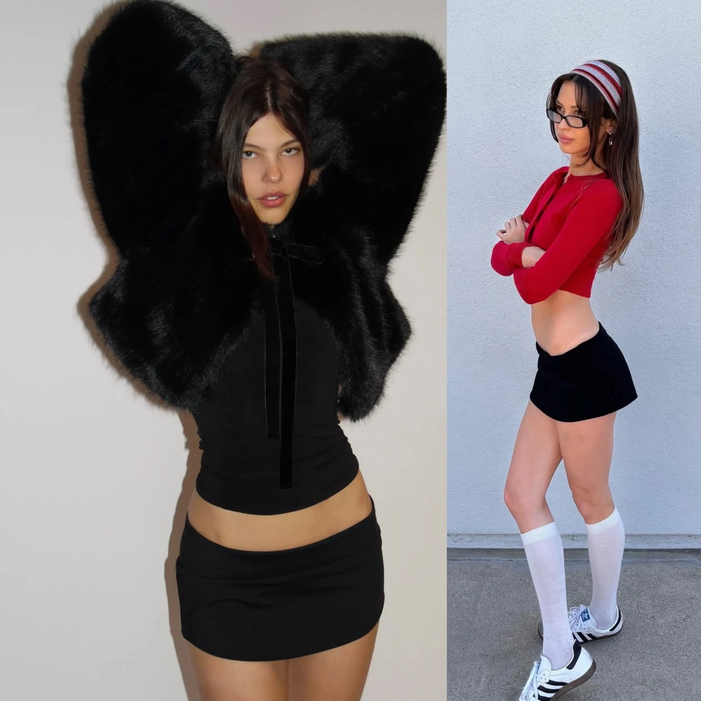 

Guiz Women's Autumn Black Low-Waist Elastic Hip-Hugging Skirt, Versatile for All Seasons, Sporty Casual Short Skirt Pants, Fashionable and Sexy Short Skirt