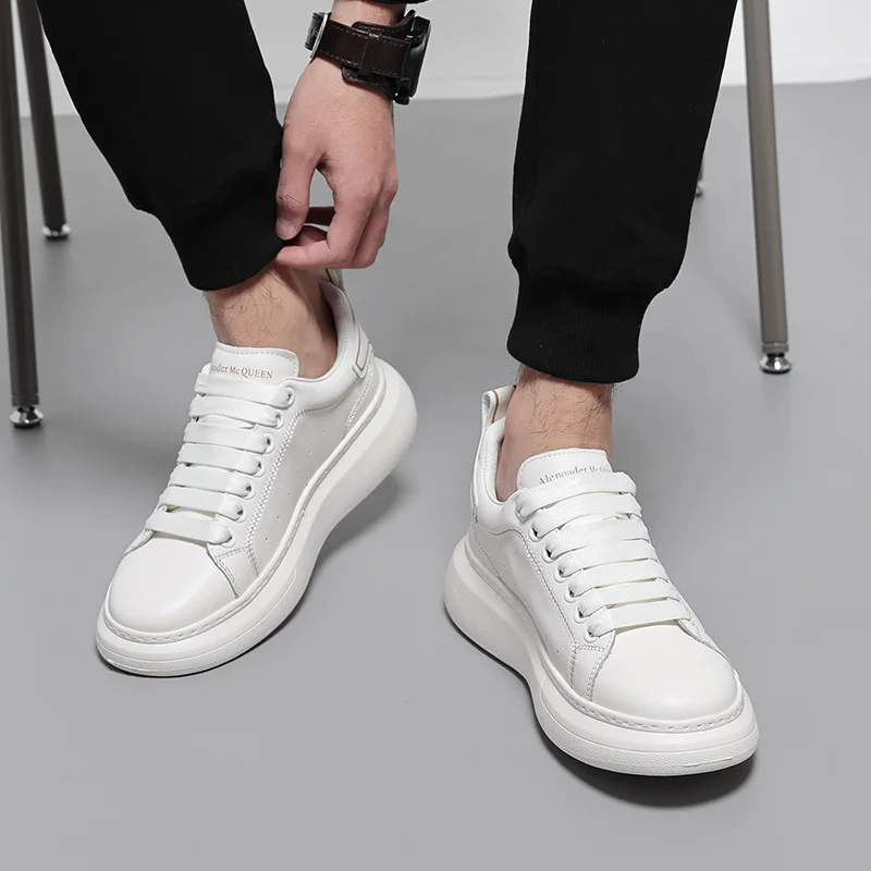 

Классическая белая мужская повседневная обувь, уличная мужская спортивная обувь для пешего туризма и бега, дышащая и удобная обувь для доски, размеры 39-44