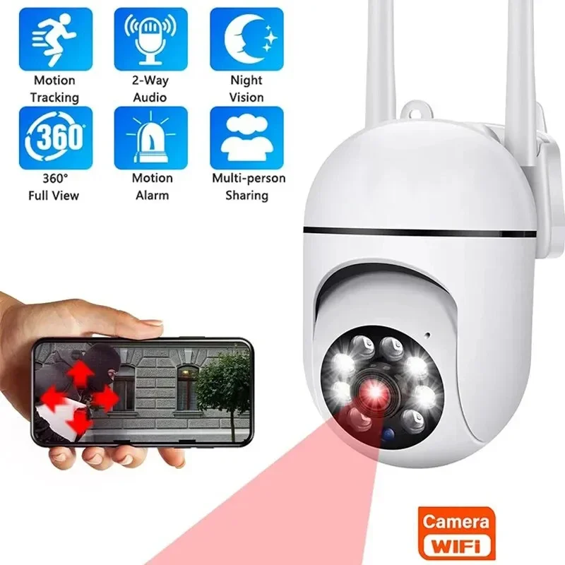xiaohuangren IP Camera Smart Outdoor Home Security WIFI CCTV Surveillance with Color Night Vision Wireless HD 2-Way Audio 8MP image 5