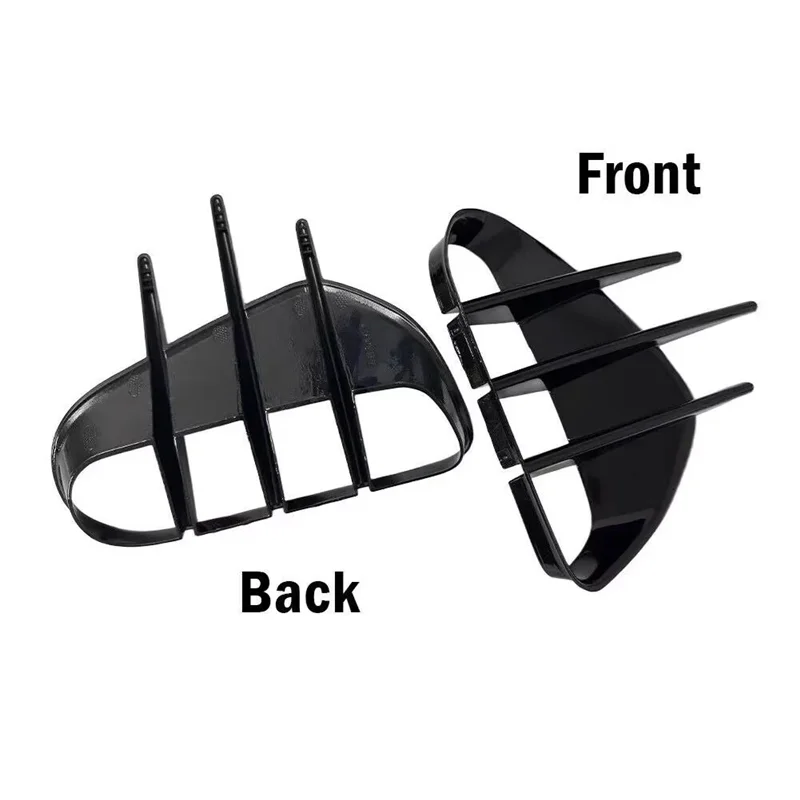 

A20K-Front Bumper Side Vent Spoiler Canard Covers Sticker Carbon Fiber For KIA Stinger 2018-2023 GT GT-Line NEW