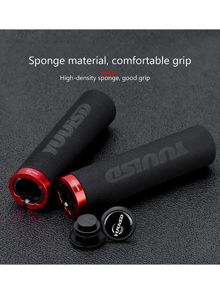 AliExpress 1 Pair Single-Lock Bicycle Grips - Soft Sponge Handlebar Covers for Mountain/BMX/Folding Bikes