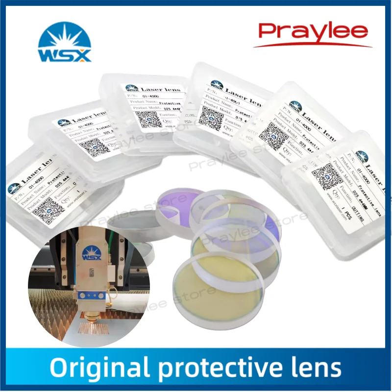 WSX Original Laser Protective Lens 30x2 37x7 25.4x4 32x2 21.5x2 for WSX KC15A NC30C NC68 NC63 Laser Head Protective Windows Lens