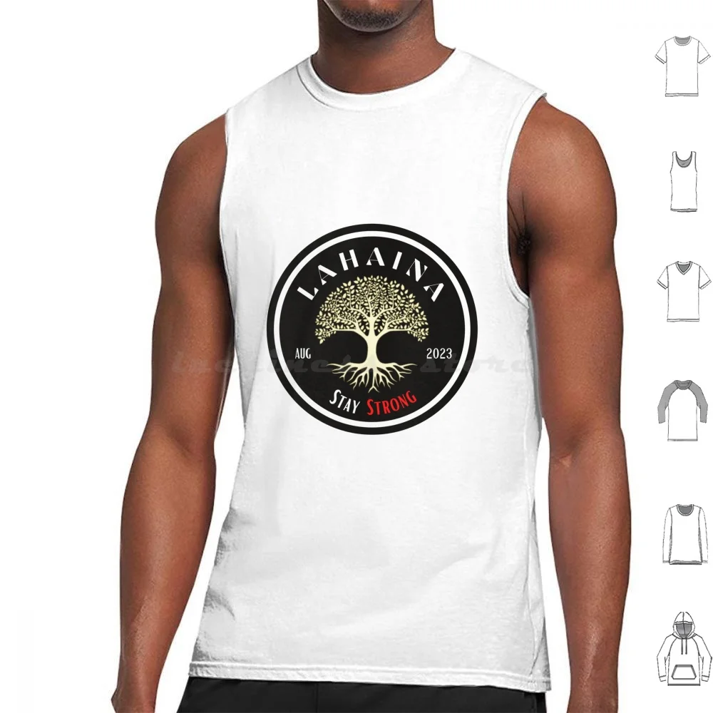 Lahaina Banyan Tree In Maui Hawaii Tank Tops Vest Sleeveless Banyan Tree Lahaina Maui Hurricane Dora Black And White Art Maui