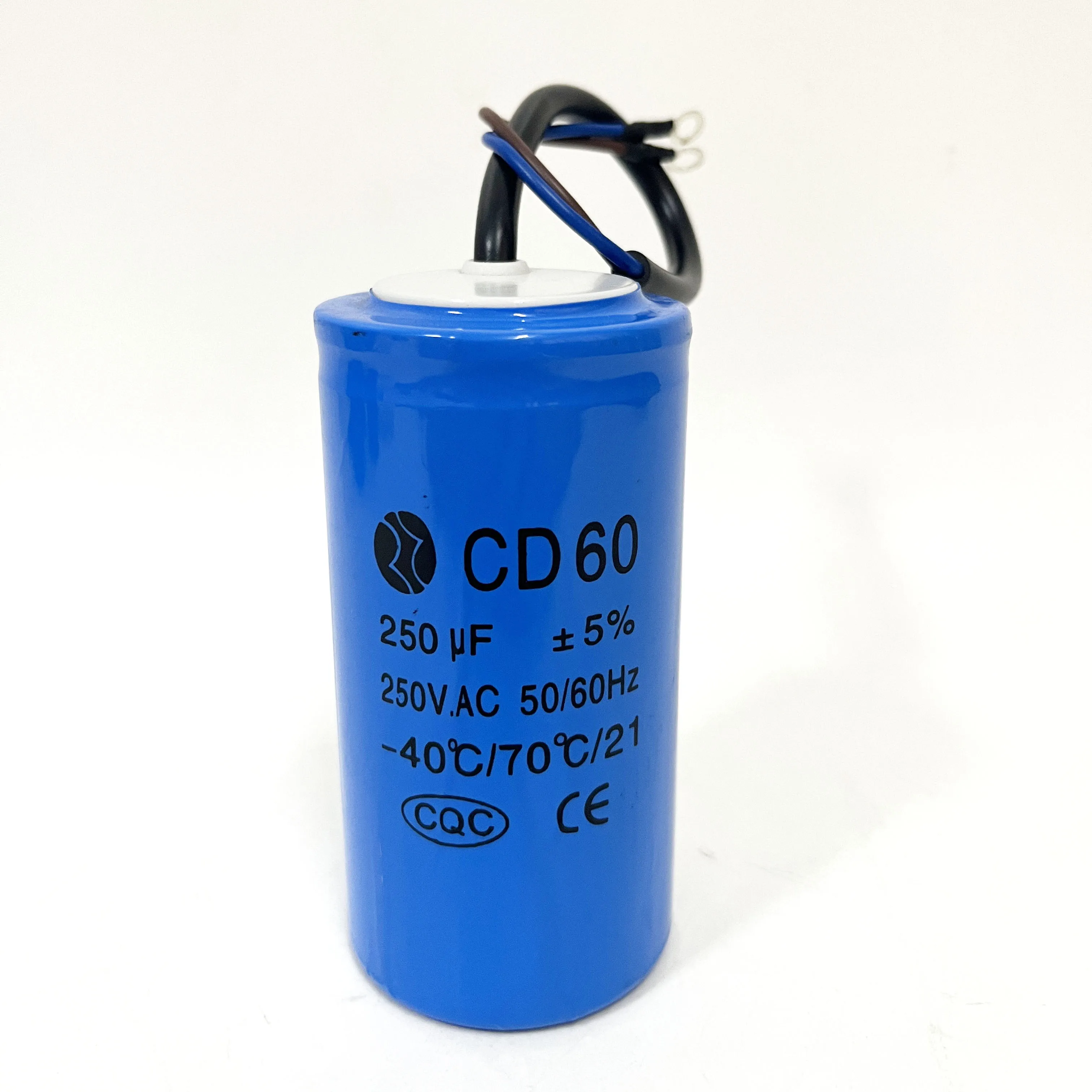 staring capacitor CD60 250UF heavy duty electric motor starting capacitors