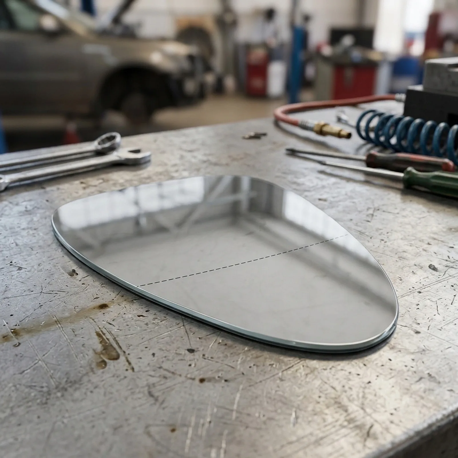 High Quality Mirror Glass Rearview Car W/Plate W/heated Left Side Parts 97073103505 / 97073103809 Direct Replacement