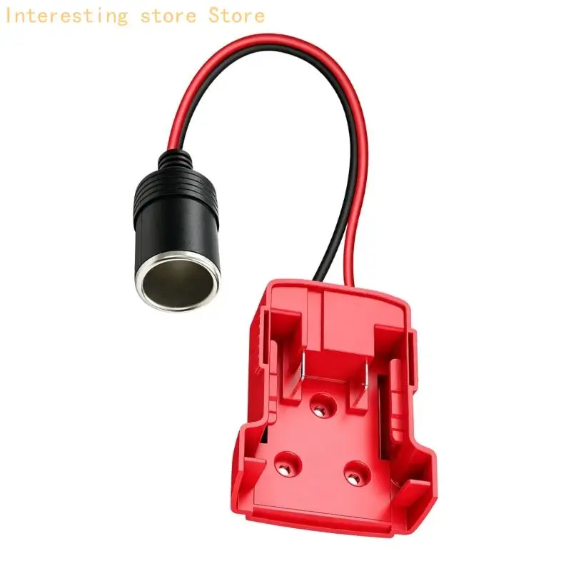 Tragbarer 12-V-Zubehöradapter mit weiblicher Auto-Zigarettenanzünder-Buchse, Werkzeug-Akku-Adapter für DW/MWK/RYB 18/20 – Detail 10