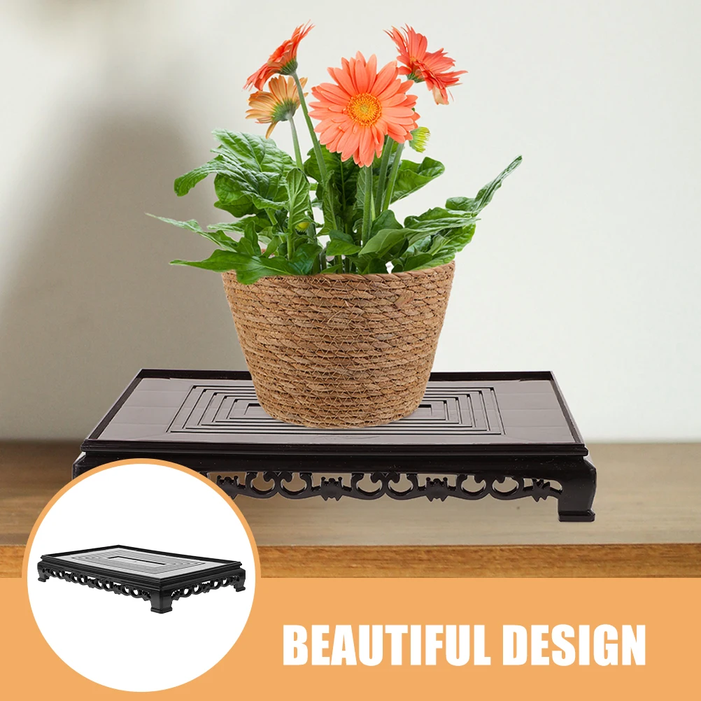

Plastic Plant Pot Stand Minimalist Style Flowerpot Holder Base for Indoor Vase Home Fish Bowl Display Plant Stand
