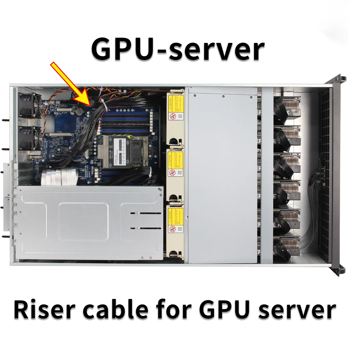 Imagem -04 - Riser Cabo Gen4 para Gpu ai Server Instalação Inteligente Alta Densidade Fiação de Conexão Completa Pcie4.0