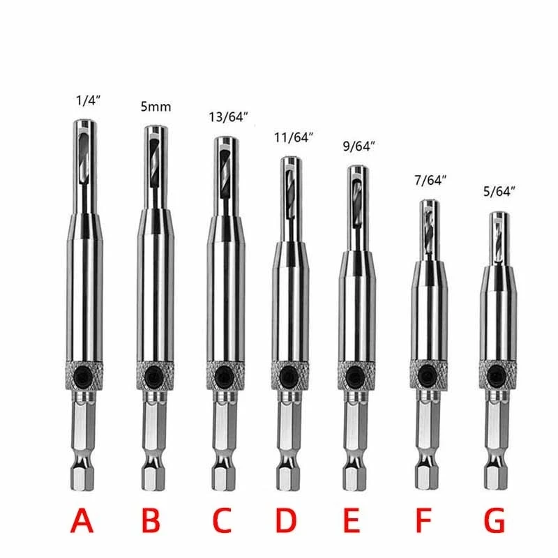 1pcs HSS Self Centering Hinge Drill Bit Door Window Cabinet Woodworking Hole Puncher Wood Reaming Tool Countersink Drill Bits