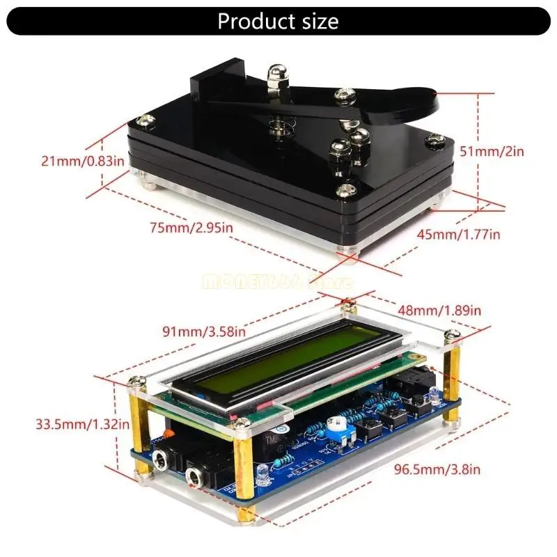 F62Cすべての年齢とスキルレベルに設定された包括的なモールスコードプラクティストランスミッター