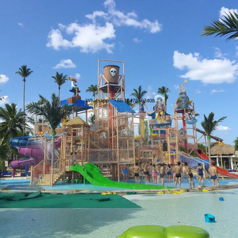 

Customizable Water Fun Park Swimming Pool Slide Children's Playground Water Slide Huge Water Amusement Equipment