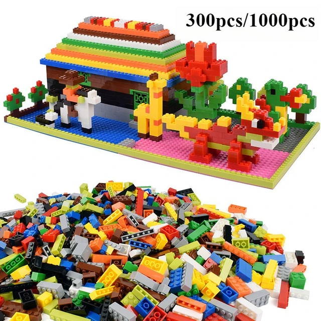 300/1000 DIY kreatywne klocki zestaw luzem Urban Classic klocki zmontowany prezent urodzinowy zabawki edukacyjne dla dzieci
