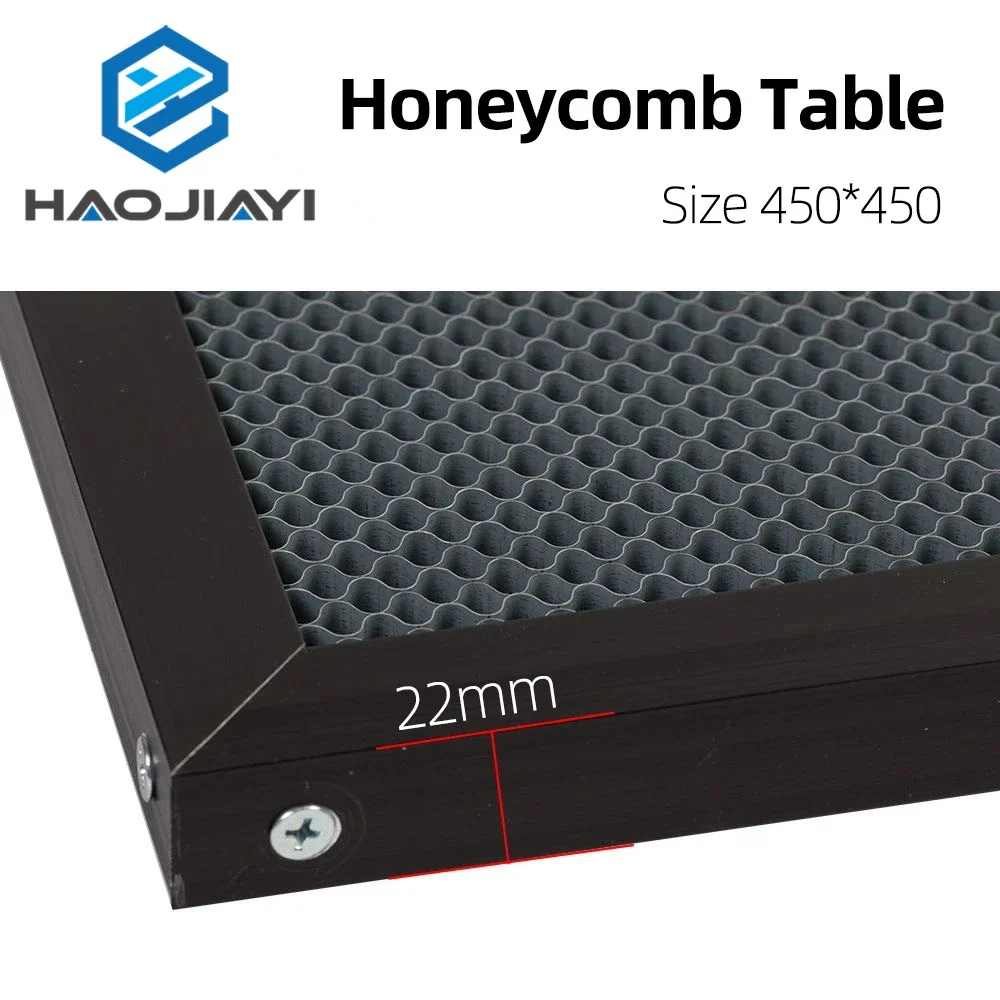 Mesa de trabalho em favo de mel 450x450mm, tamanho personalizável, plataforma, peças a laser para máquina de corte e gravador a laser co2