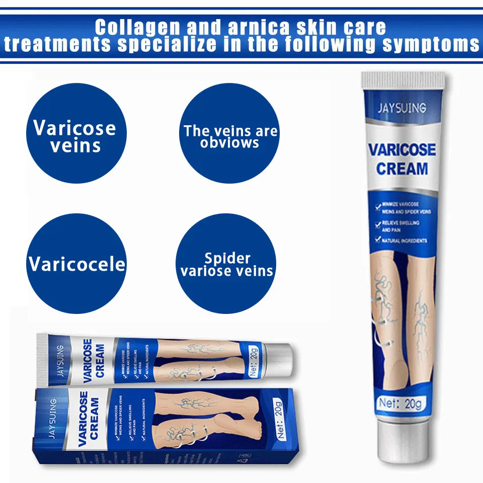 

Vein Care Leg Cream Ointment For Varicose Veins Spider Veins Care Therapy Firming Vein Lotion Helps For Legs Body Arms