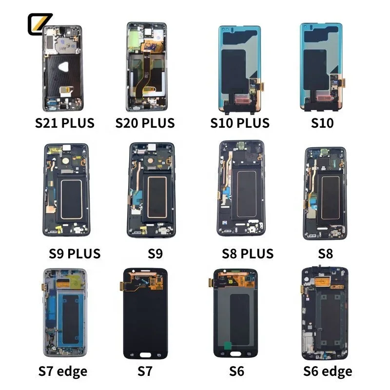 Factory Repair Mobile Cell Phone Lcd Parts Refurbished, Refurbished Lcd For Samsung Galaxy S6 S7 Edge S8 S9 Plus Lcd Screen