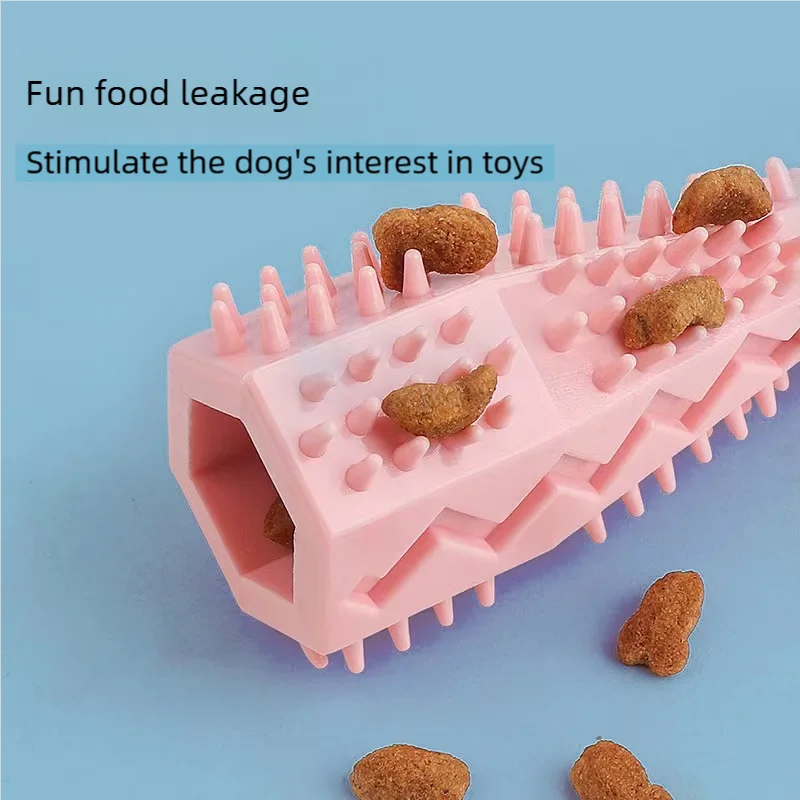 Dog Toothbrush Durable Dog Chew Toy Stick Soft Rubber Tooth Cleaning Point Massage Toothpaste Pet Toothbrush Molar Pet Supplies