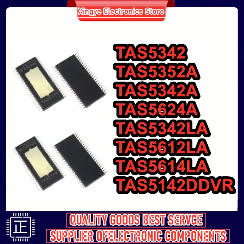 

5PCS TAS5612LA TAS5612 TAS5614LA TAS5624A TAS5142DDVR TAS5342LA TAS5342A TAS5352ADDVR HTSSOP44 Class D audio power amplifier