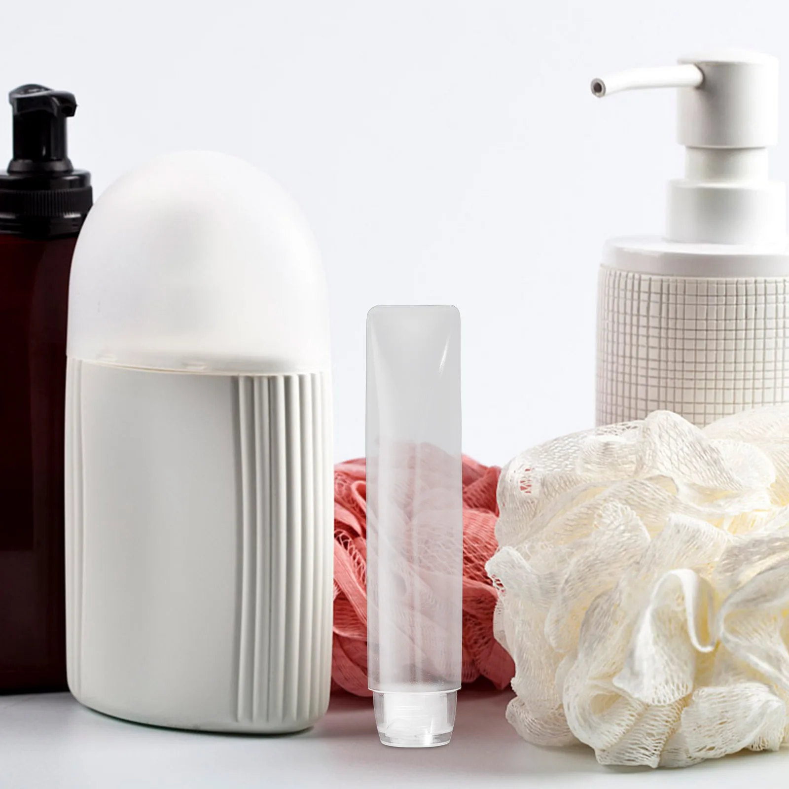 6 stuks dispenserflessen lekvrij fijne ambachtelijke reismake-up gel opslag zachte knijp siliconen container draagbaar