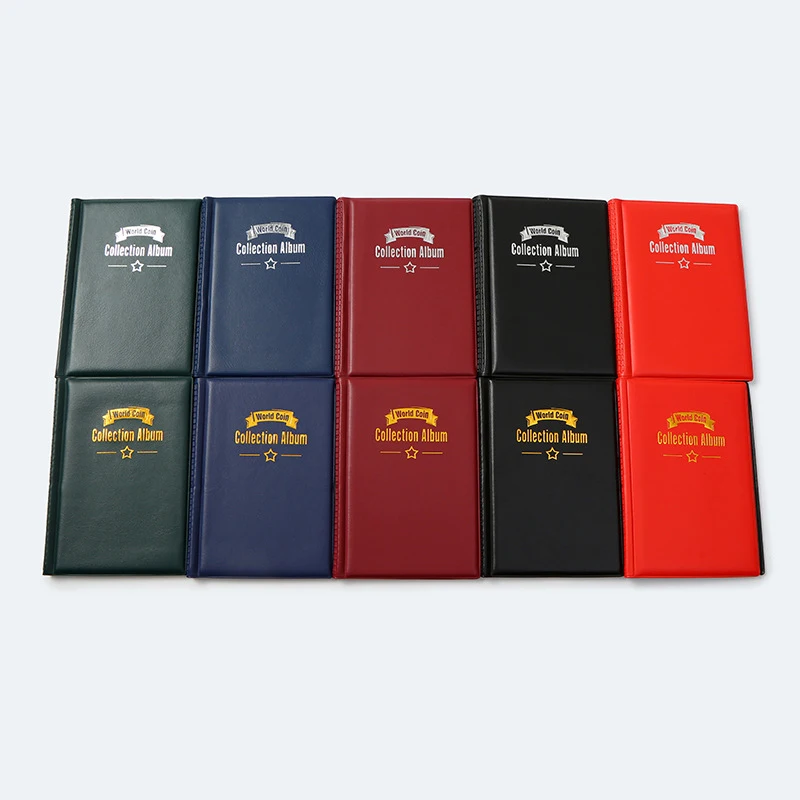 1pc 120 Gram Coins Artificial PU Leather For Collector Gifts Multi-kinetic Coin Collection PVC Film Collection Book