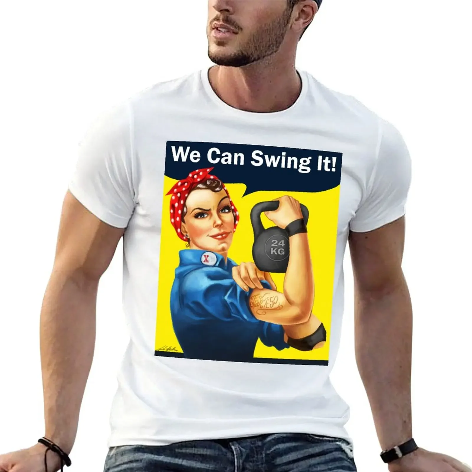 

We Can Swing It! T-Shirt customizeds graphic t shirts mens white t shirts