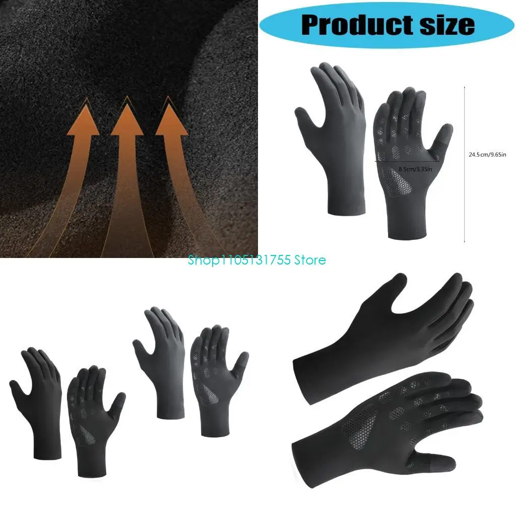 

Full Finger Warm Winter Gloves Cold Weather Ski Gloves NonSlip Hand Protections Gloves for Running Cycling Snowboarding