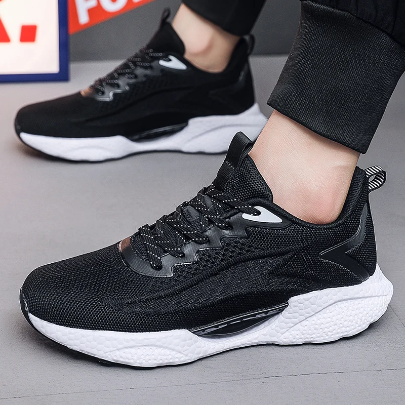 

Men's Shoes Breathable All-match Mesh Shoes Casual Sports Trendy Shoes Men's All-match Wear-resistant Running Shoes for Men