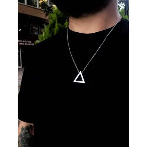 Trendy Halloween Squid Themed Executive Gaming Icon Triangle  Stainless Steel Chain Necklace For Gift Christmas Jewelry Hot Sale