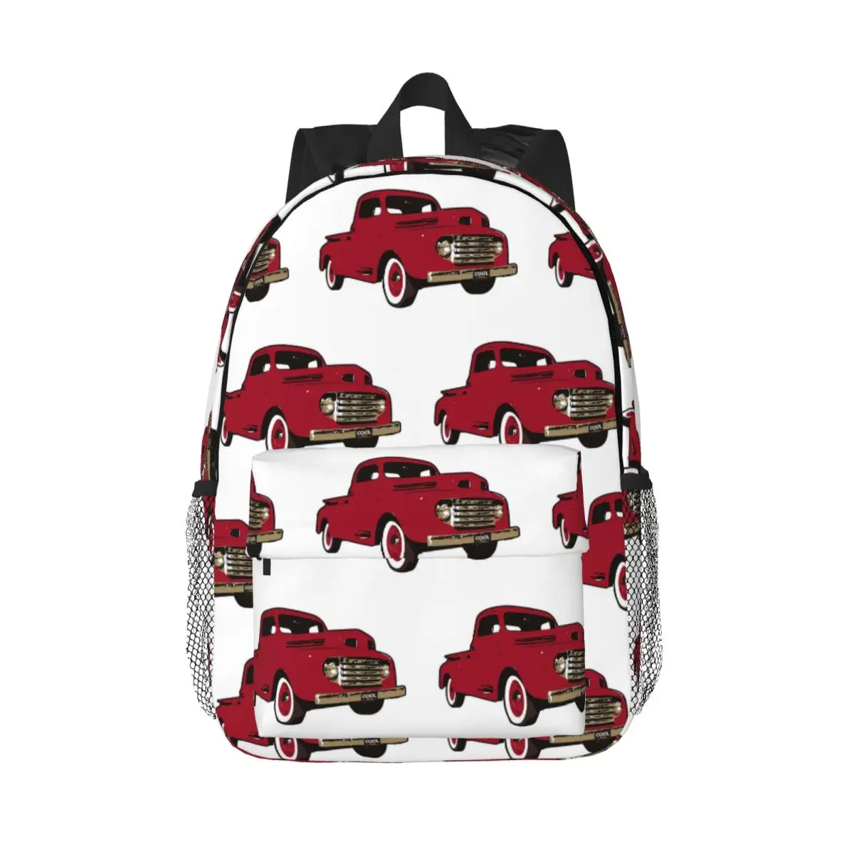 

Red 50s Classic F Truck Backpack Hot Sale Daypack Large Capacity Boys Girls BookBag Shoulder Bags for Men Women Kids School Bag