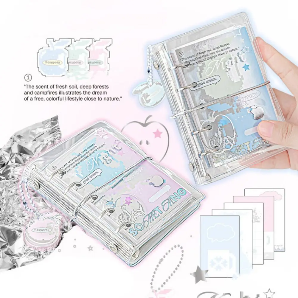 

Stationery Hand Ledger M5 Pocket Binder Notebook Mini Twill Loose-leaf Notebook Binder Diary Hand Account Book School