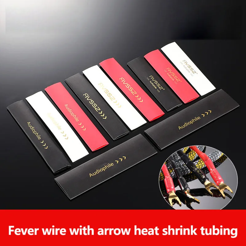 

Audiophile Heat Shrink Insulated Sleeving Tubing 12-18mm logo wire tube for DIY audio signal line speaker wire mark