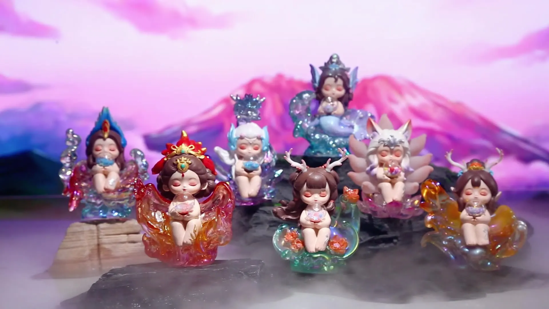 الكرتون تمثال راتنج صندوق أعمى المنزل مكتب سطح المكتب الديكور هدية عيد ميلاد لعبة العصرية الوحش جبل البحر تحصيل #2