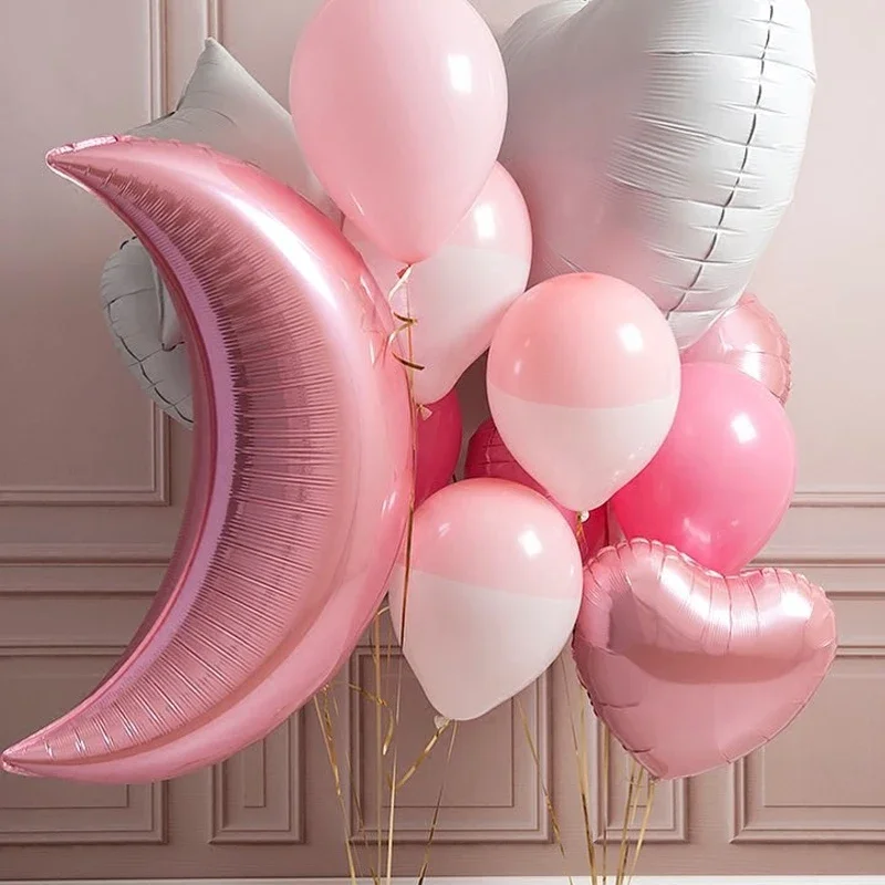 New 1PC 36 Inch Moon Balloons Marriage Decoration air balloons Wedding party valentines day decor Kid Christmas Party Balloons