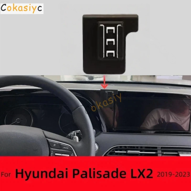Cars Bracket For Hyundai Palisade LX2 2019-2023 2020 2021 Car Phone Holder Special Fixed Base 15W Wireless Charging Accessories