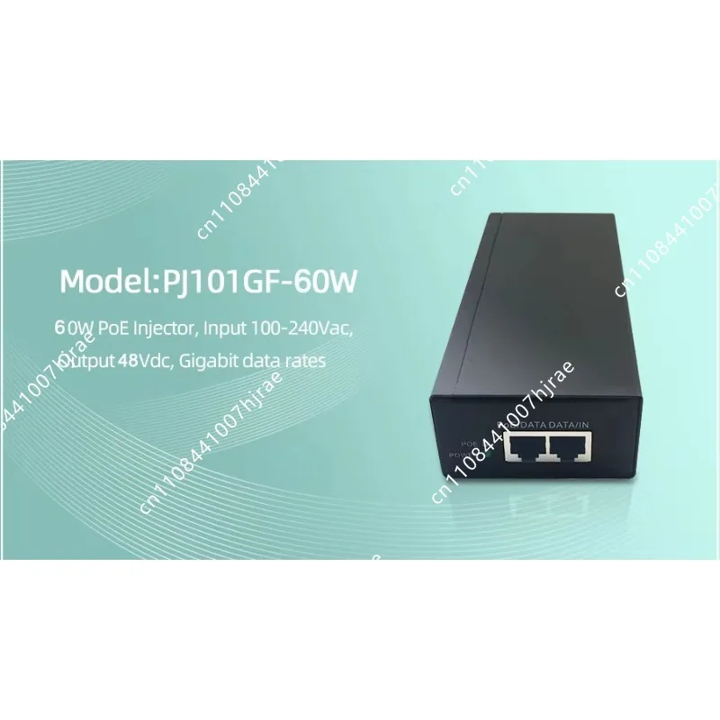 48V Passive Gigabit POE Injector 90W Ethernet Power Supply POE Adapter for IP Camera Wireless AP Surveillance Network Equipment