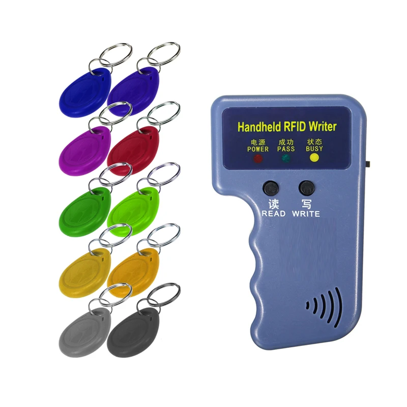 5YOA Handheld 125KHz EM4100 TK4100 RFID Copier Writer Duplicator Programmer Reader EM4305 T5577 Rewritable ID Keyfobs Tags image 3