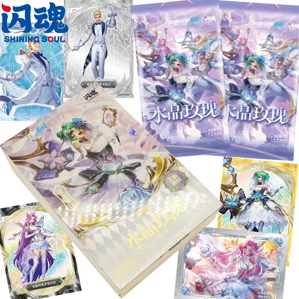 

Genuine Shining Soul League of Legends Collection Cards MOBA Competitive Game Character Themed Skin Exquisite Cards Hobby Gift